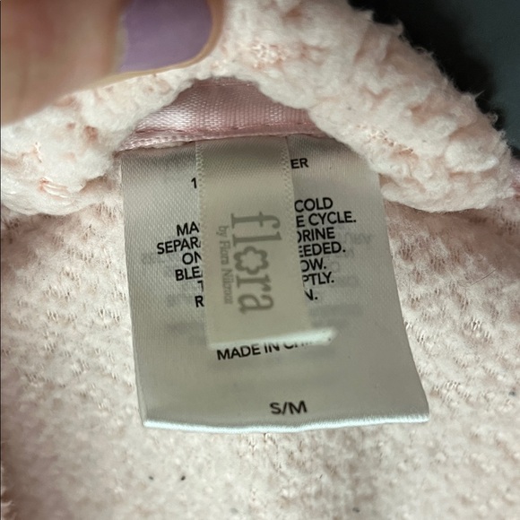 Fuzzy Light Pink Fleece Robe - Picture 2 of 6